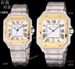 Best Copy Cartier Santos de Two Tone Quartz Watch 39mm or 32mm_th.jpg